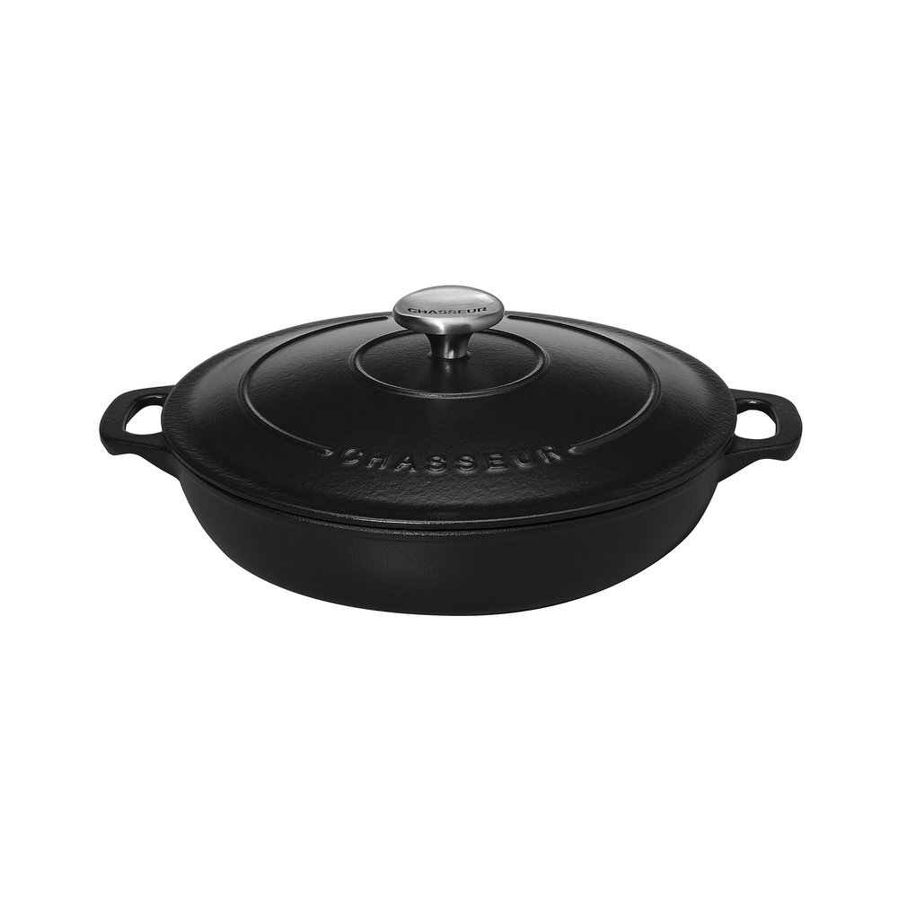 Chasseur Low round French oven 24cm 1,7L Noir