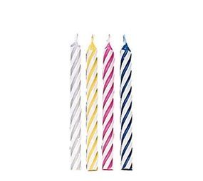 Wilton 24 striped candles Wilton 24 striped candles