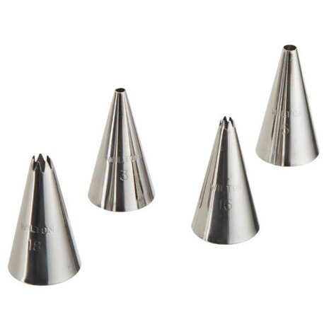 Wilton Spuitmondjesset rond en ster 4 stuks