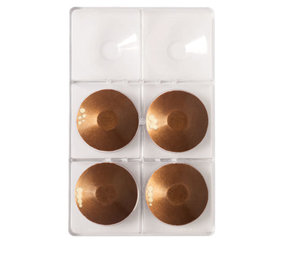 Decora Polycarbonate chocolate mold, small round plate, 6 cavities
