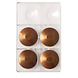 Decora Professionele polycarbonaat chocoladevorm, klein rond bord, 6 vormen Decora Professionele polycarbonaat chocoladevorm, klein rond bord, 6 vormen