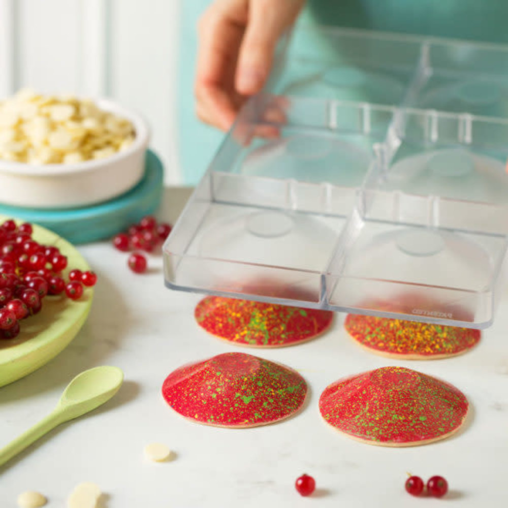 Decora Chocoladevorm polycarbonaat voor ronde schaaltjes