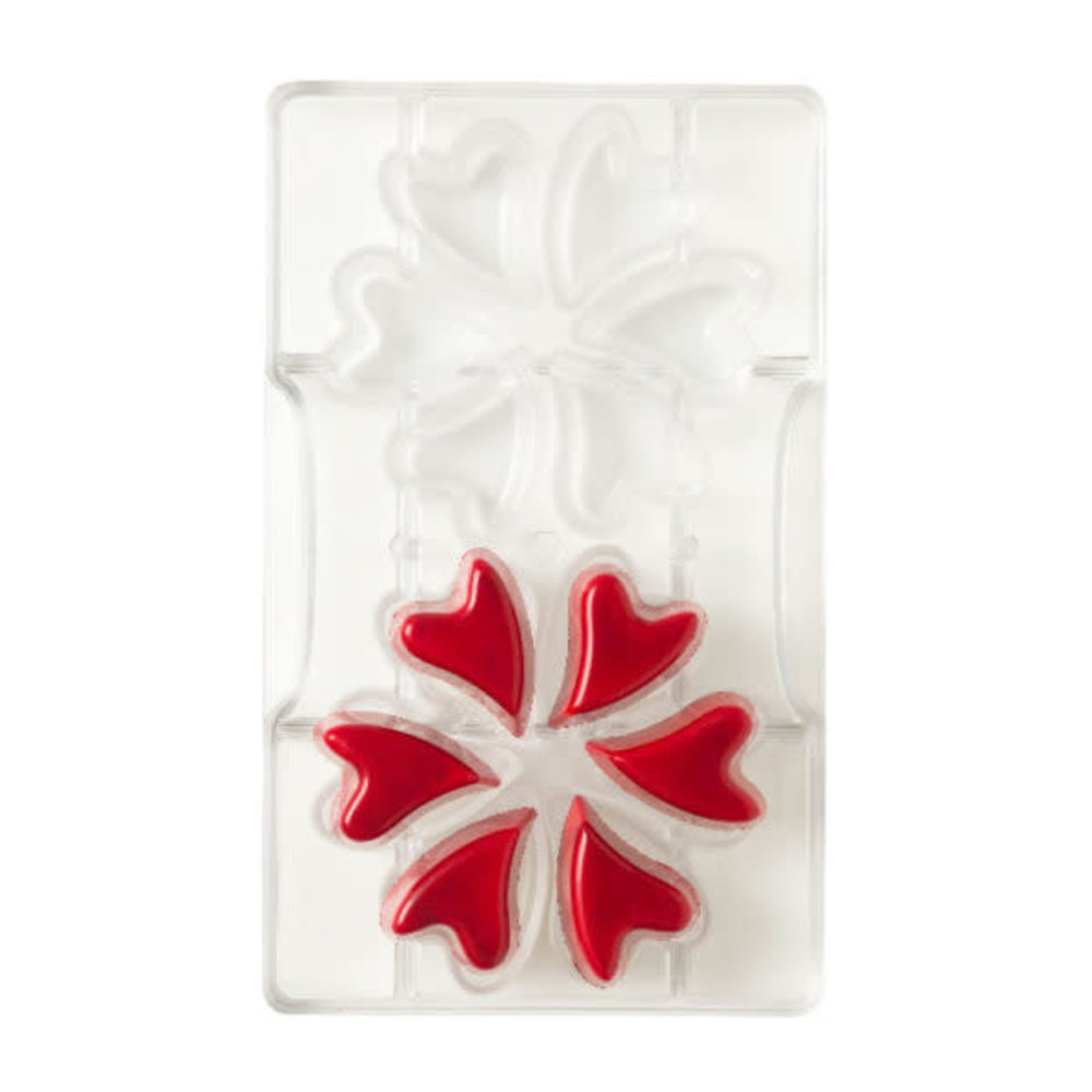 Decora Professional polycarbonate chocolate mold, crazy heart, 12 cavities Decora Professional polycarbonate chocolate mold, crazy heart, 12 cavities