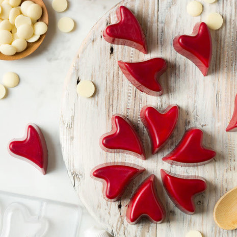 Decora Chocoladevorm polycarbonaat "Crazy heart"