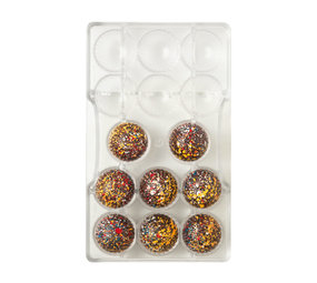 Decora Polycarbonate praline mold, Aurora, 14 cavities Decora Polycarbonate praline mold, Aurora, 14 cavities