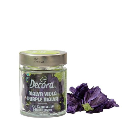 Decora Edible flowers: purple malve Decora Edible flowers: purple malve