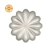 Decora Antiaanbak stalen gedecoreerde bloemvorm, ⌀24 cm