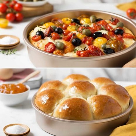 Decora Rose gold non-stick round cake pan 24,5x5cm Decora Rose gold non-stick round cake pan 24,5x5cm