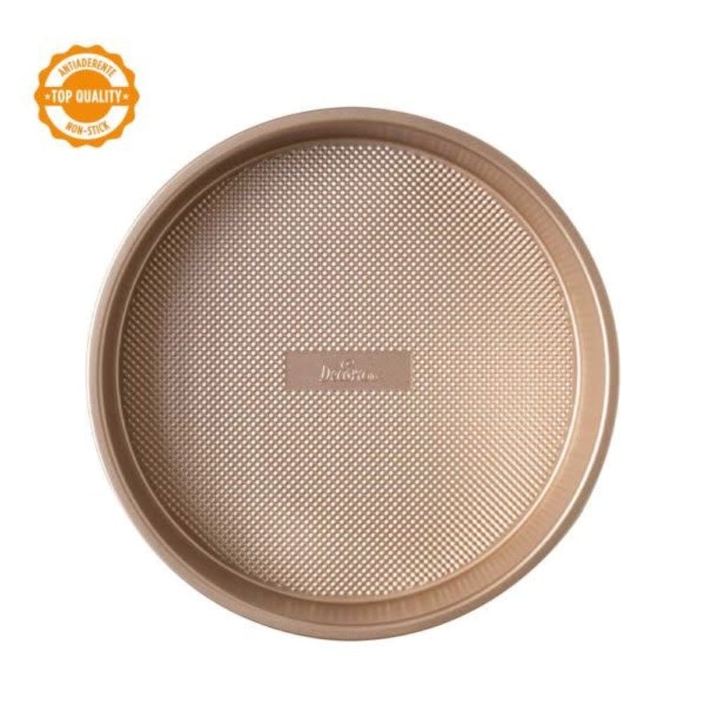 Decora Non-stick metal round cake mold, rose gold finish, ⌀24.5 x 5 cm