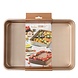 Decora Non-stick metal rectangular cake mold, rose gold finish, 34.7 x 24.5 x 5.5 cm Decora Non-stick metal rectangular cake mold, rose gold finish, 34.7 x 24.5 x 5.5 cm