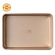 Decora Non-stick metal rectangular cake mold, rose gold finish, 34.7 x 24.5 x 5.5 cm Decora Non-stick metal rectangular cake mold, rose gold finish, 34.7 x 24.5 x 5.5 cm