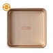Decora Non-stick metal square cake mold, rose gold finish, 24.5 x 24.5 x 5.5 cm