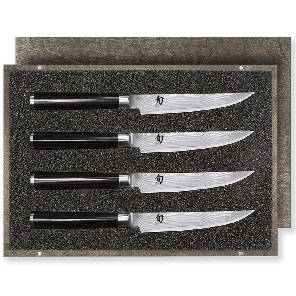 Kai Set of 4 Shun Classic steak knives in box Kai Set of 4 Shun Classic steak knives in box