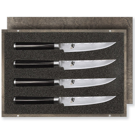 Kai Set of 4 Shun Classic steak knives in box Kai Set of 4 Shun Classic steak knives in box