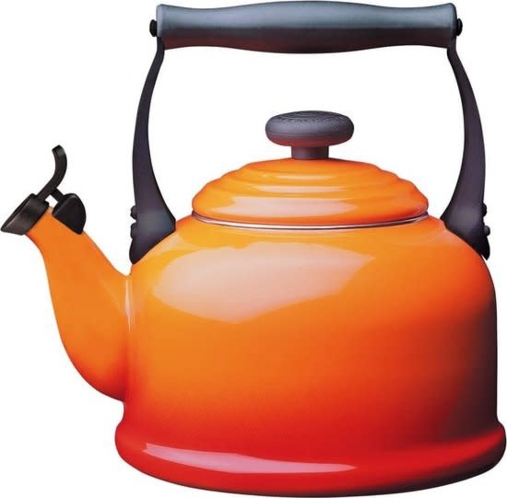 Le Creuset Tradition geëmailleerde fluitketel 2.1L oranje Le Creuset Tradition geëmailleerde fluitketel 2.1L oranje