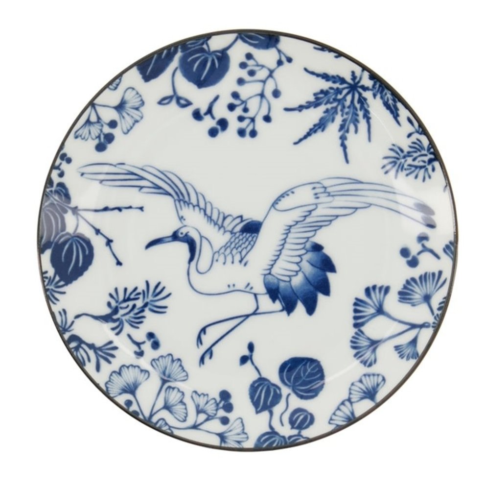 Tokyo Design Studio Bord Flora Japonica Kraanvogel 16cm Tokyo Design Studio Bord Flora Japonica Kraanvogel 16cm