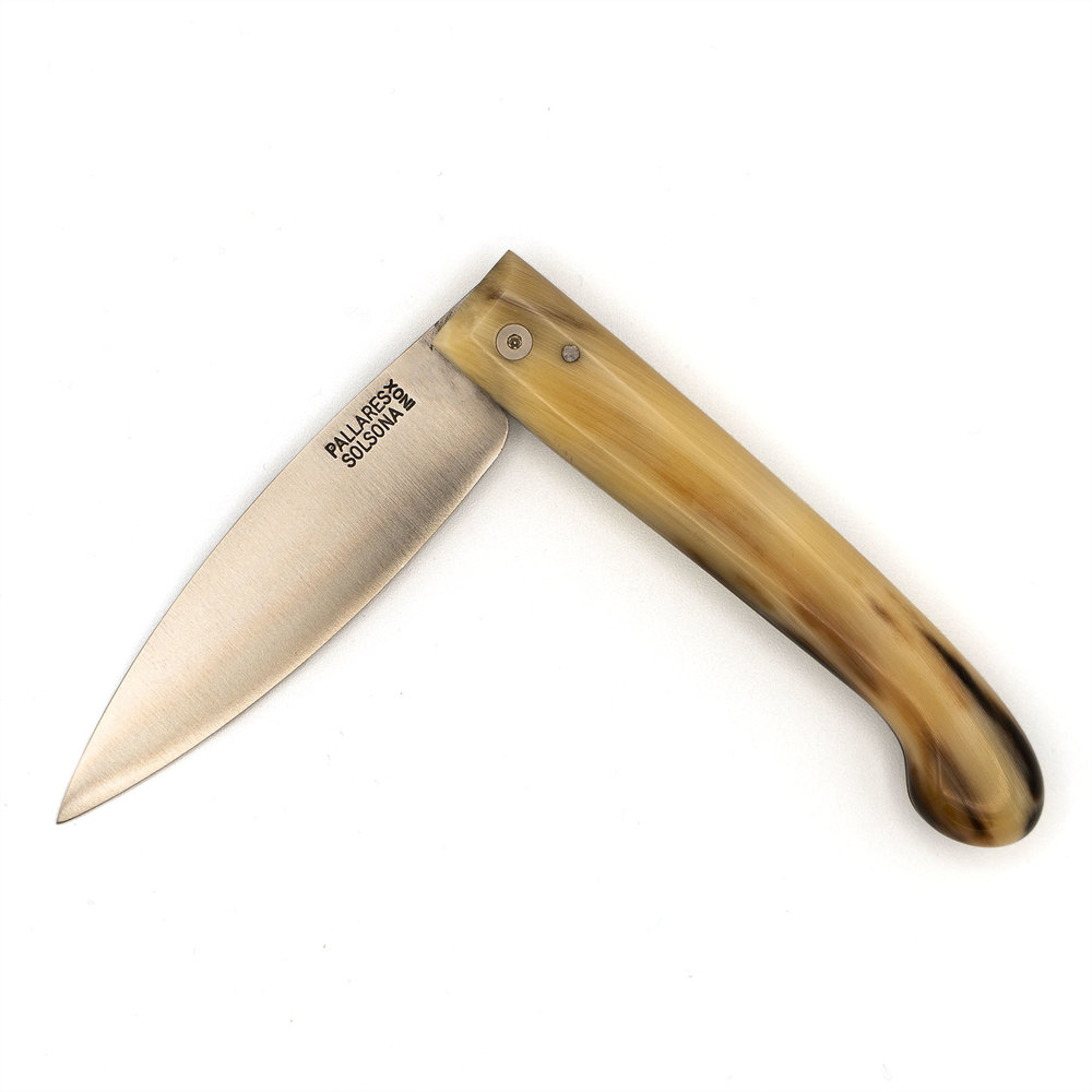 Pallares Solsona Pastor 9cm rvs klapmes ossenhoorn Pallares Solsona Pastor 9cm rvs klapmes ossenhoorn