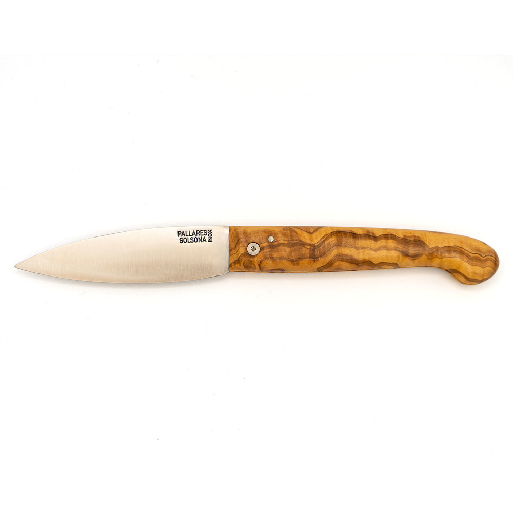 Pallares Solsona Pastor 9cm stainless steel folding knife olive wood