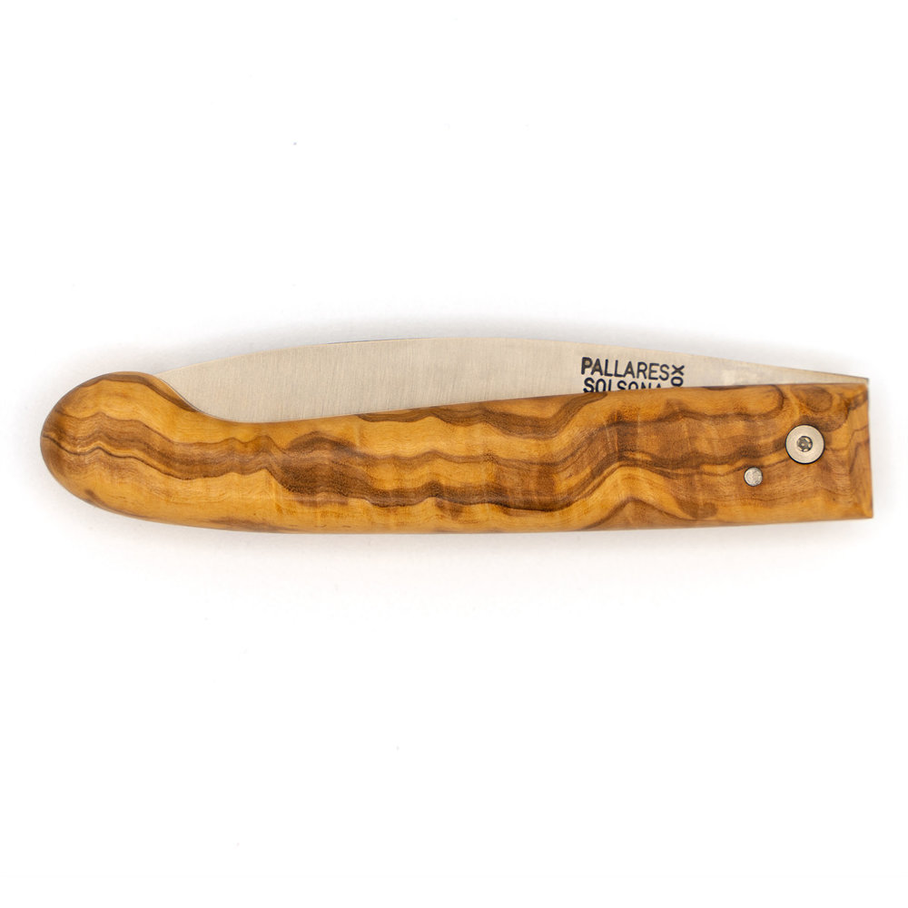 Pallares Solsona Pastor 9cm stainless steel folding knife olive wood