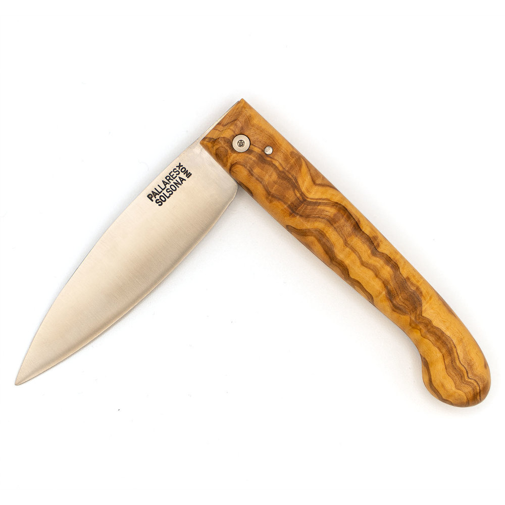 Pallares Solsona Pastor 9cm stainless steel folding knife olive wood