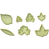 7 fondant-uitsteekvormpjes bladeren 7 fondant-uitsteekvormpjes bladeren