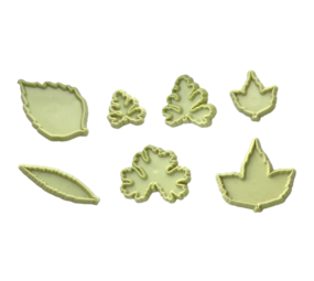7 fondant-uitsteekvormpjes bladeren 7 fondant-uitsteekvormpjes bladeren