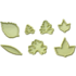 7 fondant cutters leaves
