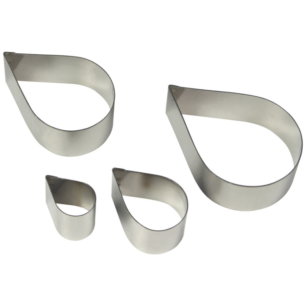 PME set of 4 stainless steel rose petal cutters