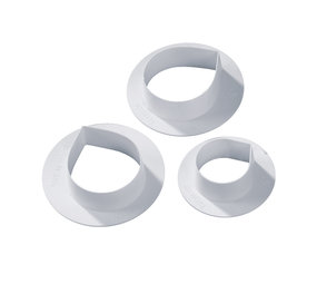 Martellato 3 fondant uitstekers roos Martellato 3 fondant uitstekers roos