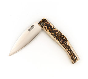 Pallares Solsona Busa zakmes 8cm carbon hertenhoorn ongepolijst Pallares Solsona Busa zakmes 8cm carbon hertenhoorn ongepolijst