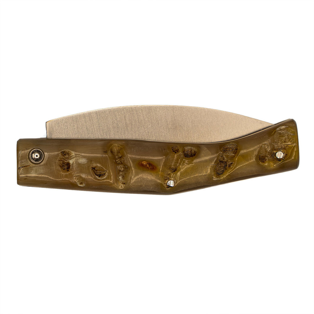 Pallares Solsona Busa stainless steel 8cm folding knife ram horn Pallares Solsona Busa stainless steel 8cm folding knife ram horn