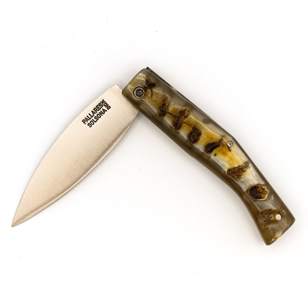 Pallares Solsona Busa rvs 8cm klapmes ramshoorn Pallares Solsona Busa rvs 8cm klapmes ramshoorn