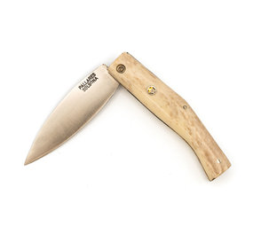 Pallares Solsona Busa pocket knife 8cm carbon polished deer horn