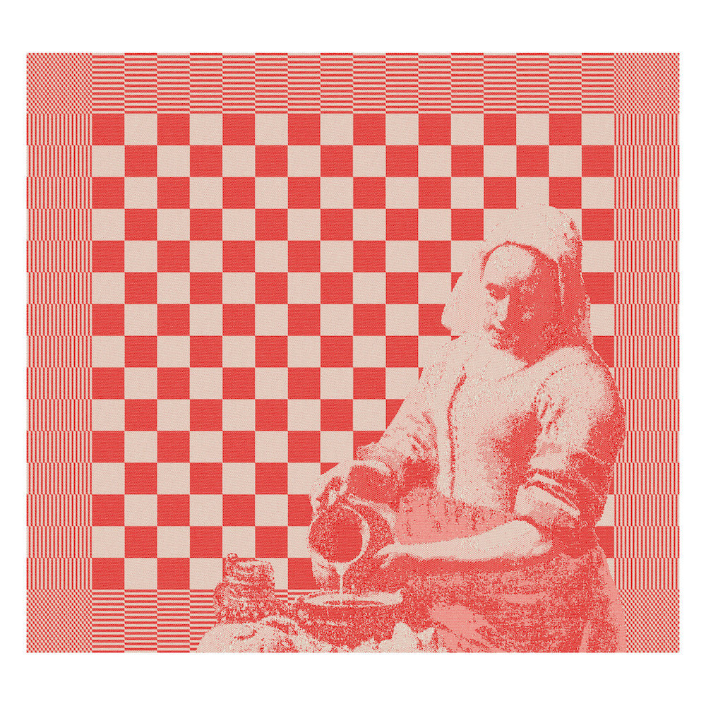 DDDDD! Barbeque tea towel "The Milkmaid"