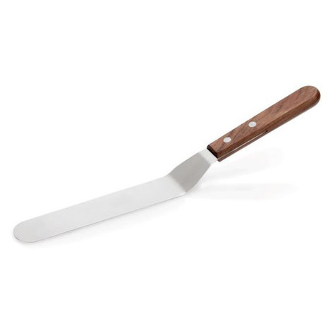Stainless steel palette knife (16cm blade with wooden handle 33cm Stainless steel palette knife (16cm blade with wooden handle 33cm