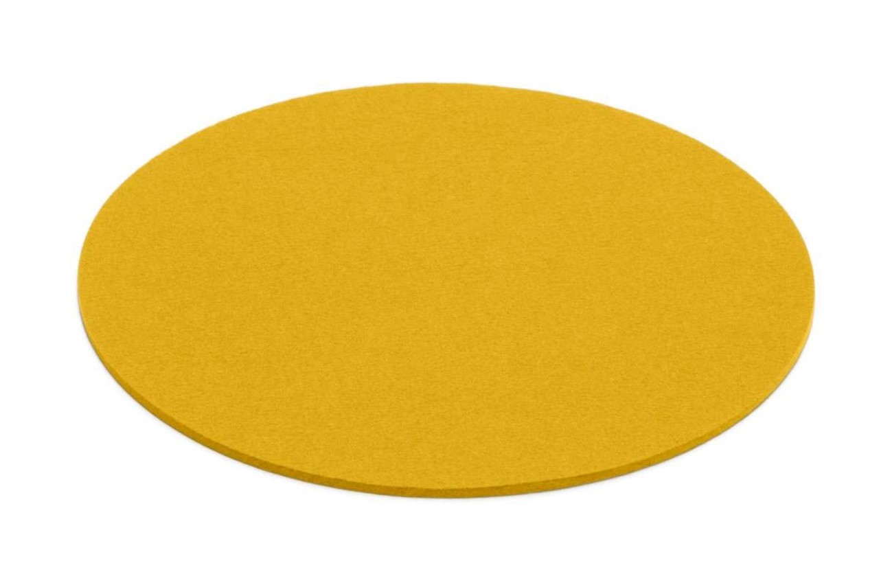 Hey-Sign Felt coaster 9cm "Curry"