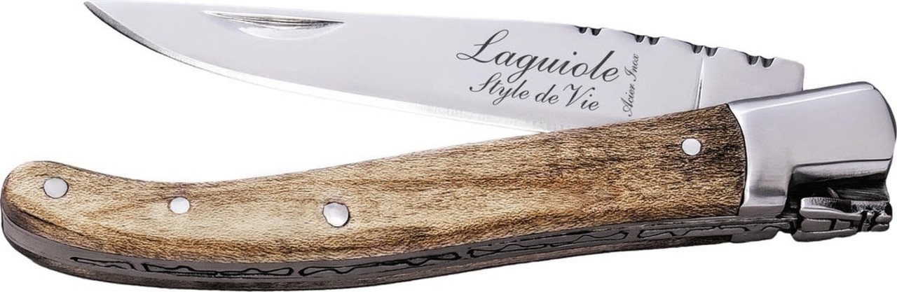 Laguiole style de vie Klapmes esdoornhout