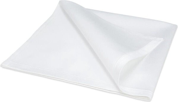 Servet, witte band 53x53cm Servet, witte band 53x53cm