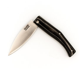 Pallares Solsona Busa pocket knife 8cm carbon black buffalo horn