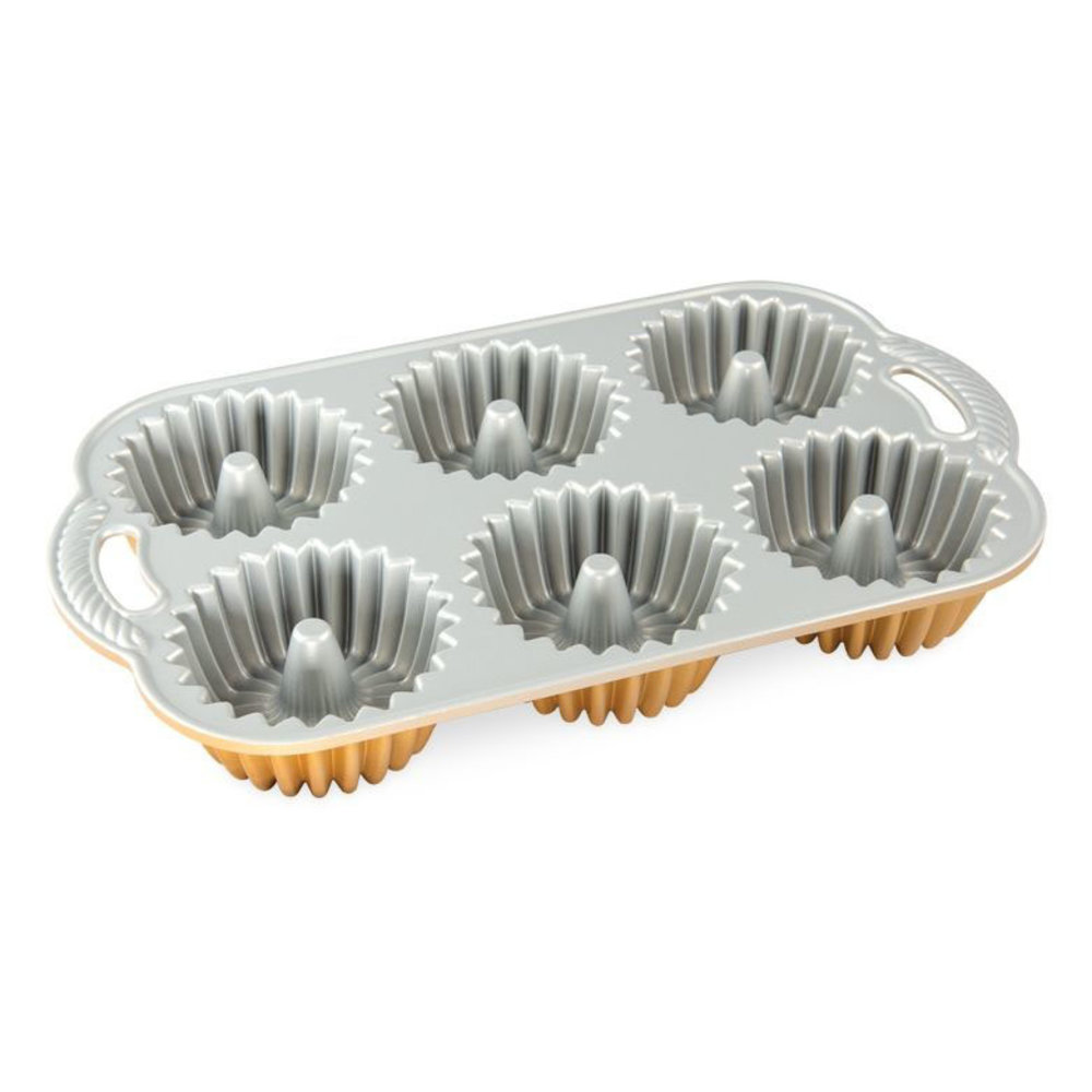 Nordic Ware Brilliance Bundtlette Pan GOLD Nordic Ware Brilliance Bundtlette Pan GOLD
