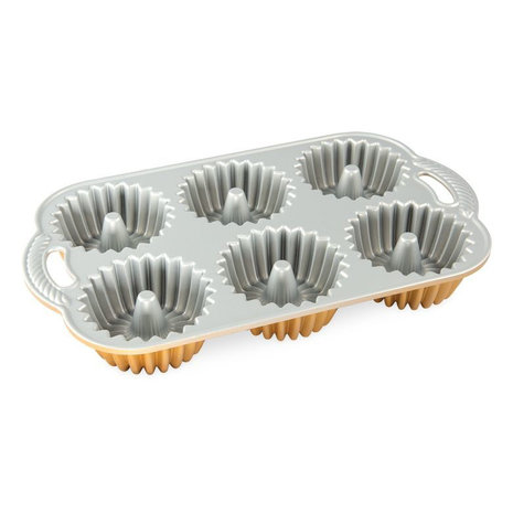 Nordic Ware Brilliance Bundtlette Pan GOLD Nordic Ware Brilliance Bundtlette Pan GOLD