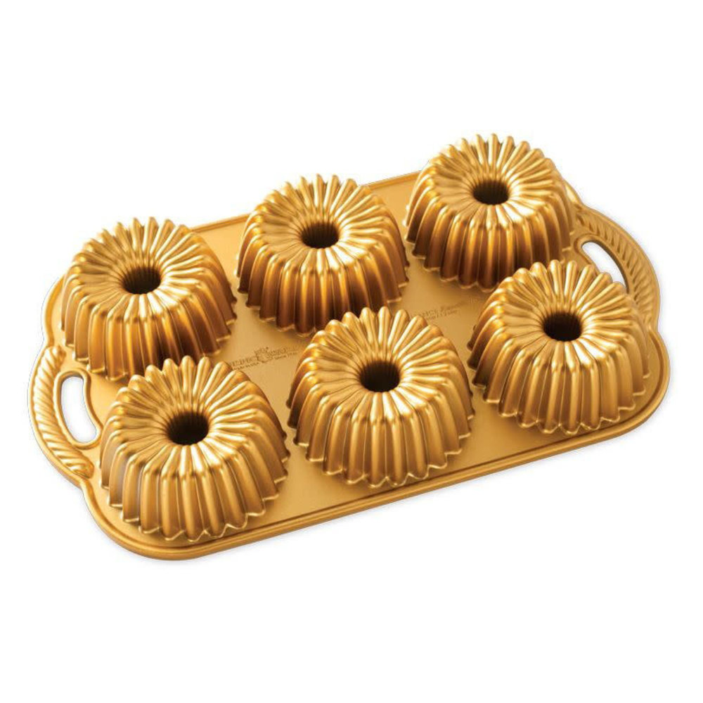 Nordic Ware Brilliance Bundtlette Pan GOLD Nordic Ware Brilliance Bundtlette Pan GOLD