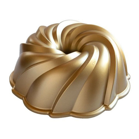 Nordic Ware Swirl Bundt GOLD
