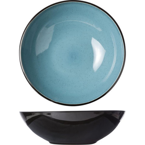 Cosy & Trendy Salad bowl 33cm black/blue Cosy & Trendy Salad bowl 33cm black/blue