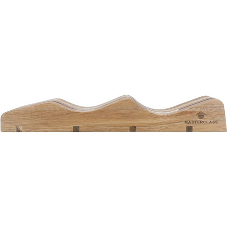 Masterclass Acacia wood in-drawer knife storage block