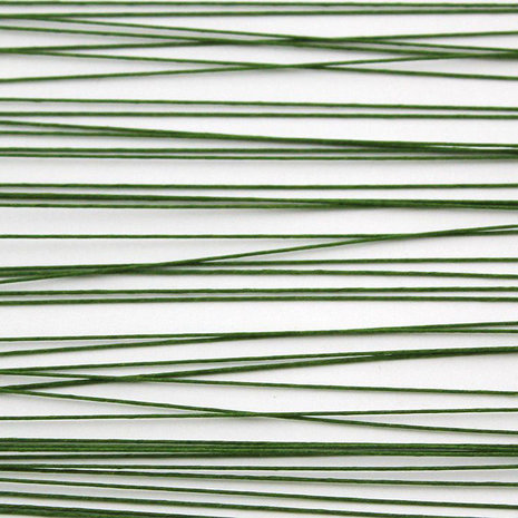 PME Green floral wires 28 gauge (50 pcs)