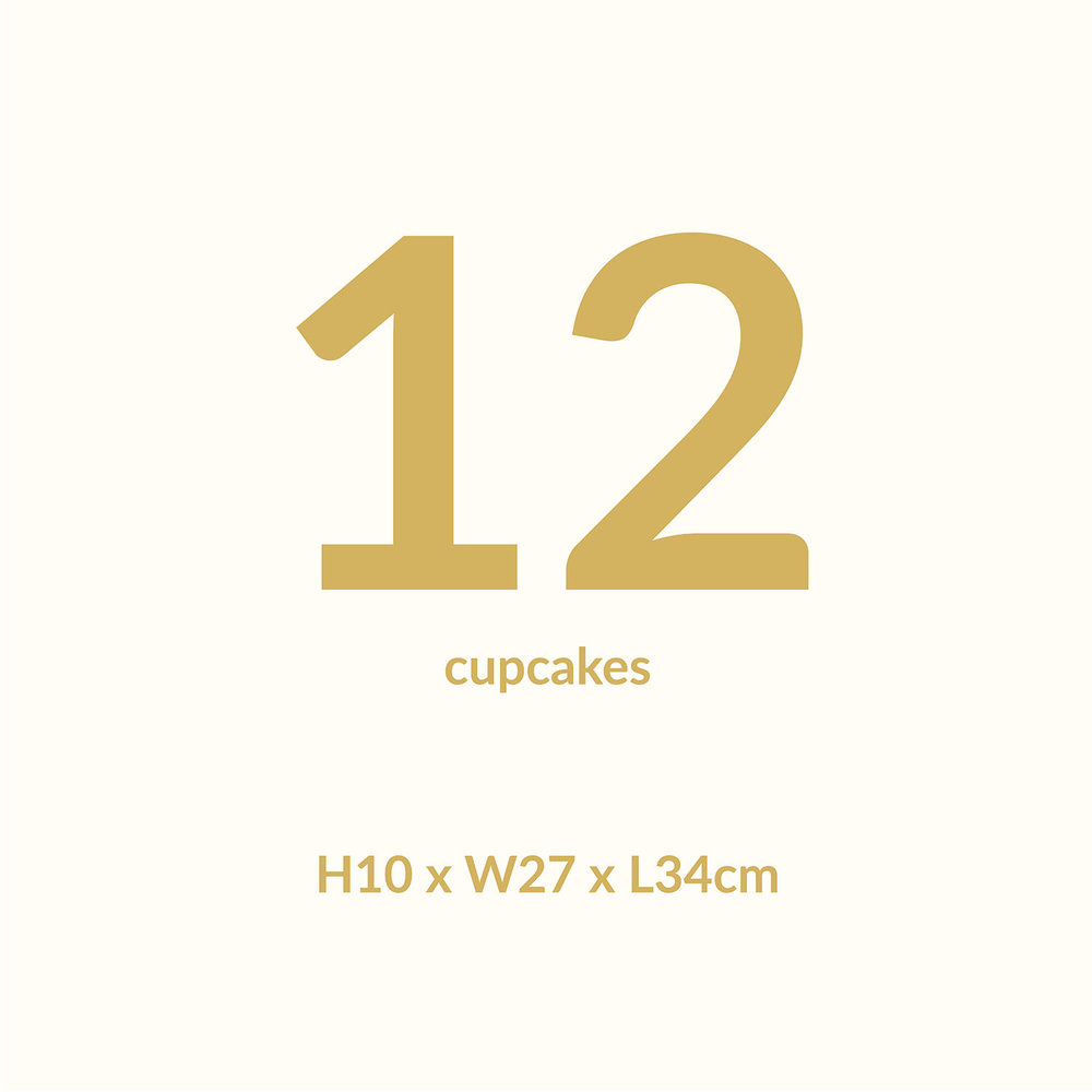 PME Cake box for 12 cupcakes (34x27x10cm) PME Cake box for 12 cupcakes (34x27x10cm)