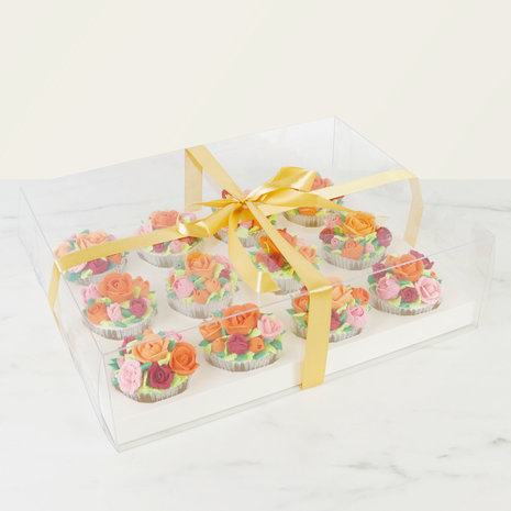 PME Cake box for 12 cupcakes (34x27x10cm) PME Cake box for 12 cupcakes (34x27x10cm)