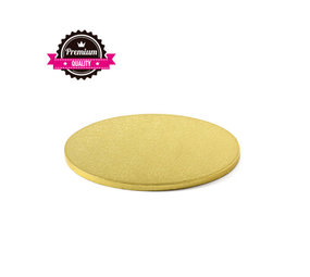 Decora Round cake drum, gold, ⌀30 cm Decora Round cake drum, gold, ⌀30 cm