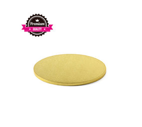 Decora Round cake drum, gold, ⌀26 cm Decora Round cake drum, gold, ⌀26 cm